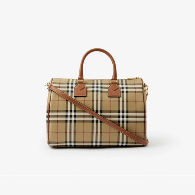 burberry medium vintage check bowling bag